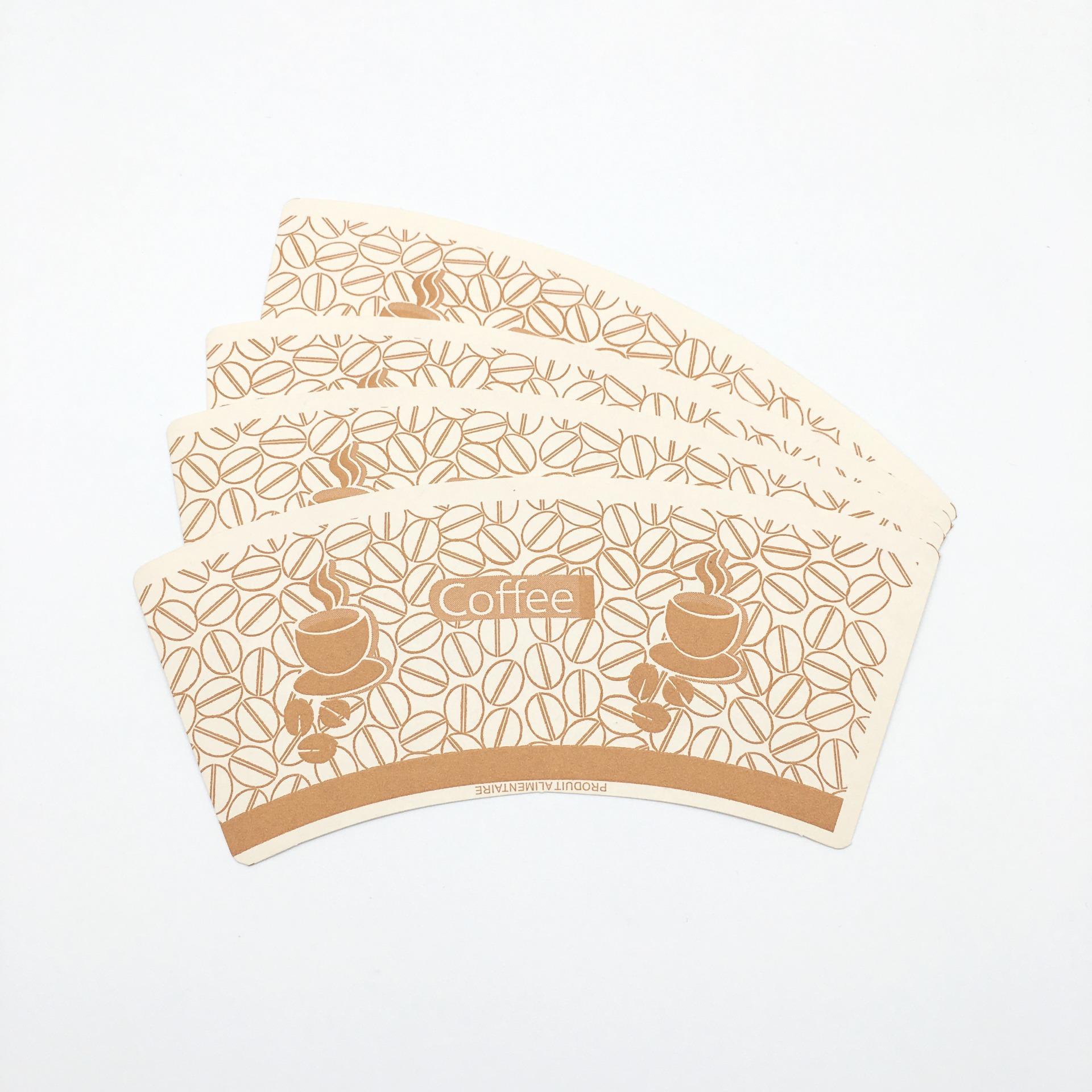 Customized Logo Printed Paper Cup Fans