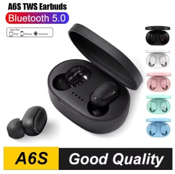 A6S TWS Wireless Headphones Bluetooth Earphone 5.0 Stereo Headset Earbuds with Microphone For iPhone Xiaomi