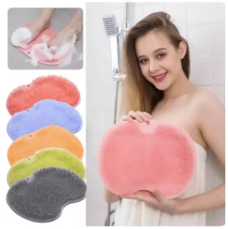 Bathroom Shower Anti Slip Mat, Circular Massage Foot Mat, Back Suction Cup, Foot Scrubber, Back Scrubber, Anti Fall Device