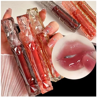 Lip Gloss Long-lasting Moisturizing Easy Halo-dyeing Waterproof Mirror Water Glass Lip Gloss Transparent Color Cosmetics