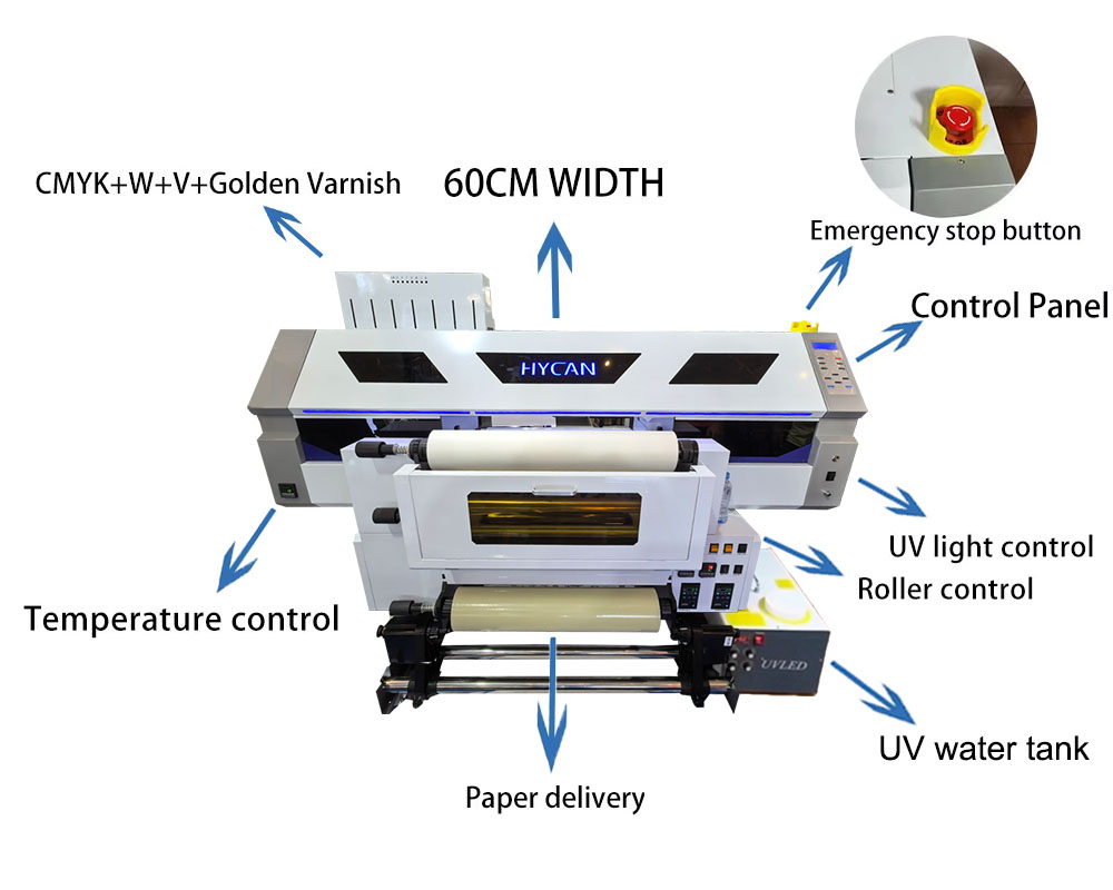 60cm Gold UV DTF Printer