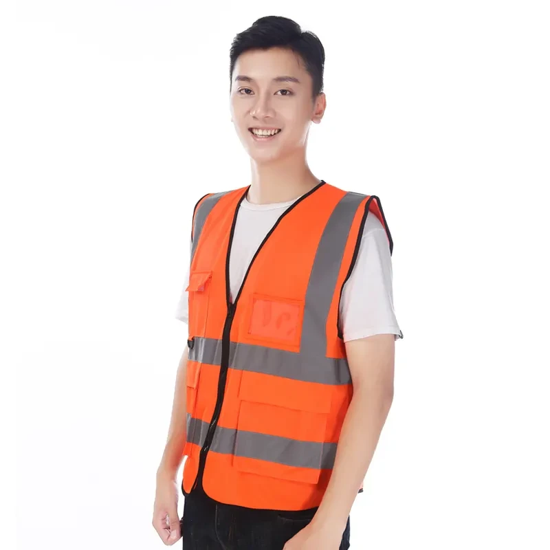 反光背心马甲荧光绿背心施工建筑路政环卫劳保夜间骑行服定制logo厦门工作服，厦门厂服,厦门文化衫, 厦门POLO衫,长泰工作服,厦门工作服厂家，厦门班服 -厦门喀纳丝服饰有限公司