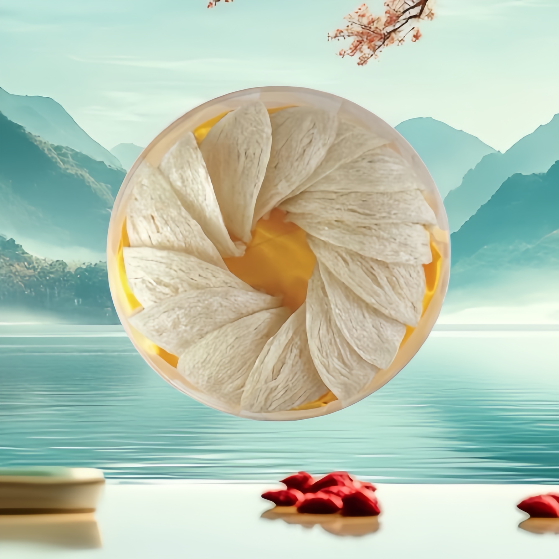 出口燕窩潔白，酥脆有嚼勁，營養(yǎng)豐富 ， 特別香腥，10 0% 純正, 精心挑選的燕窩，采用濕式孵化技術(shù)完全手工脫毛，分離燕窩腹部和燕窩纖維，然后將其壓入A5成型模出口型具 中，保留100% 的營養(yǎng)成分。該產(chǎn)品符ISO、HACCP和 FDA標(biāo)準(zhǔn)的出口流程標(biāo)準(zhǔn)。