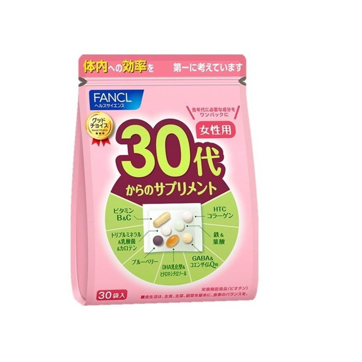 FANCL - 30代女性综合营养维生素补充丸（30小包）