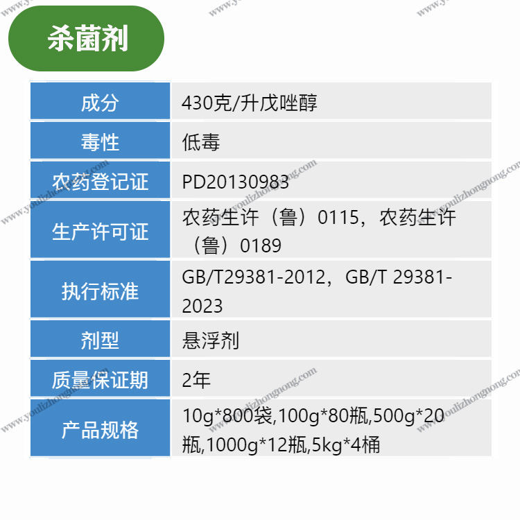 430克升戊唑醇-悬浮剂