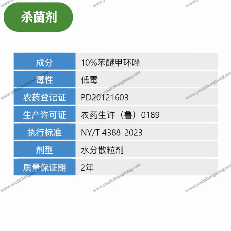 10%苯醚甲环唑-水分散粒剂