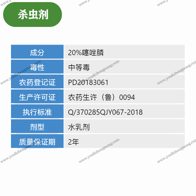 20%噻唑膦-水乳剂