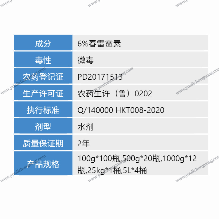 6%春雷霉素-水剂