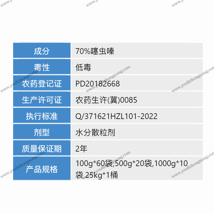 70%噻虫嗪-水分散粒剂