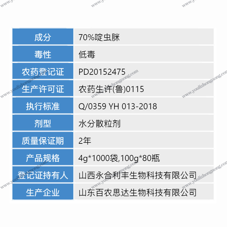 70%啶虫脒-水分散粒剂