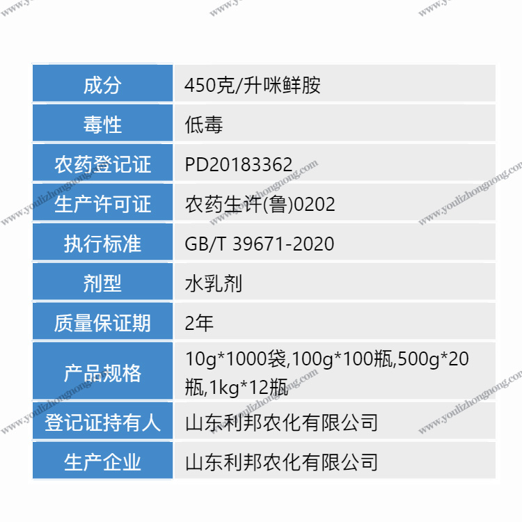 450克/升咪鲜胺-水乳剂