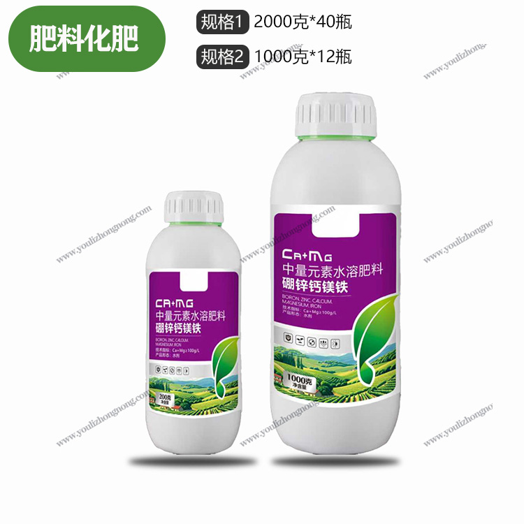 钙镁硼锌铁