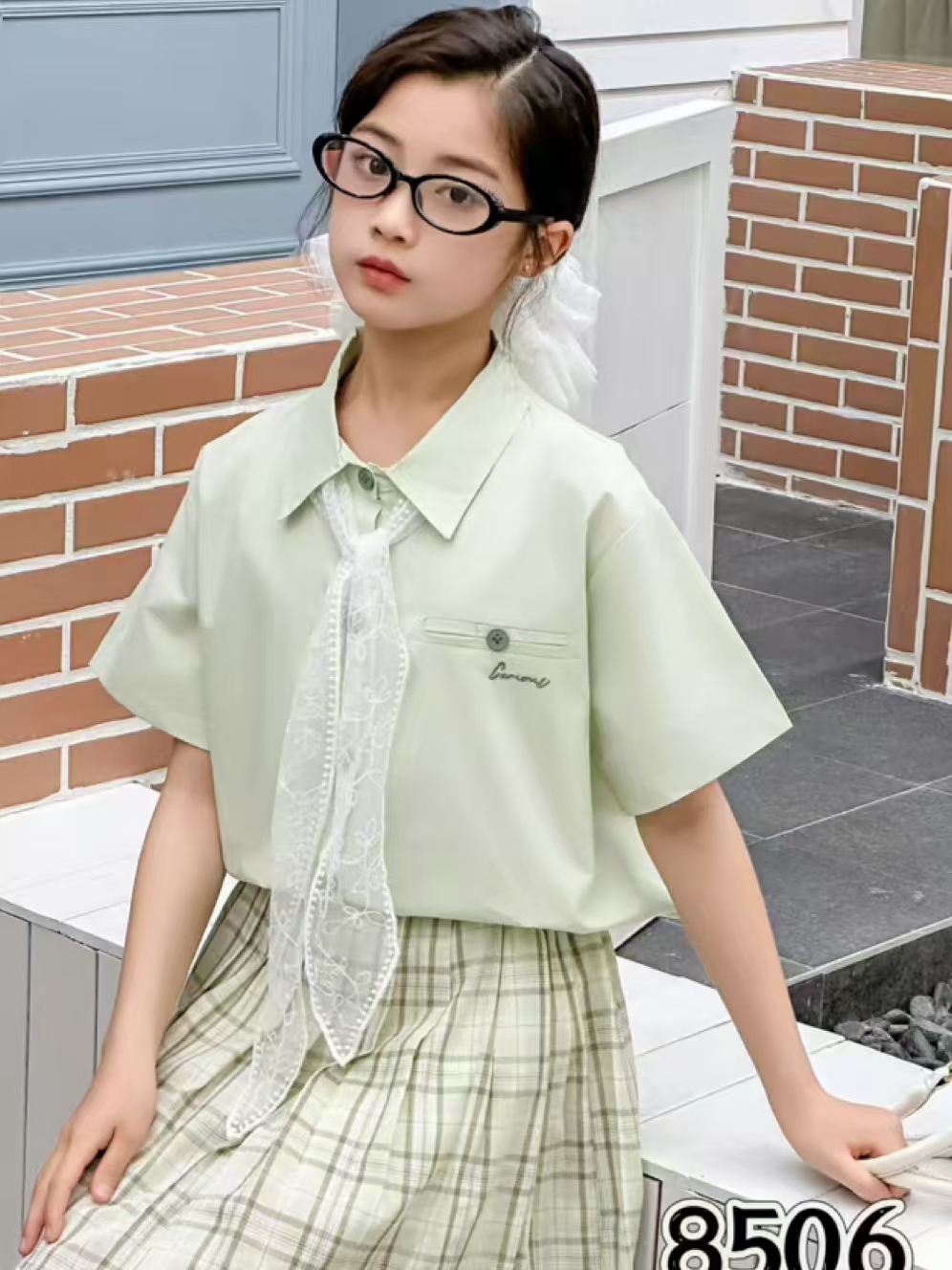 女童学院风套装130-170码