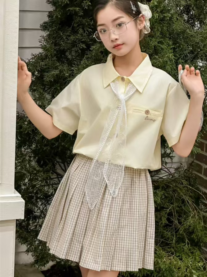 女童学院风套装130-170码