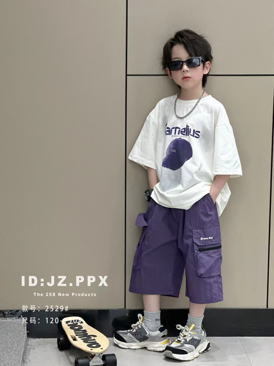 男童夏款套装120-150码