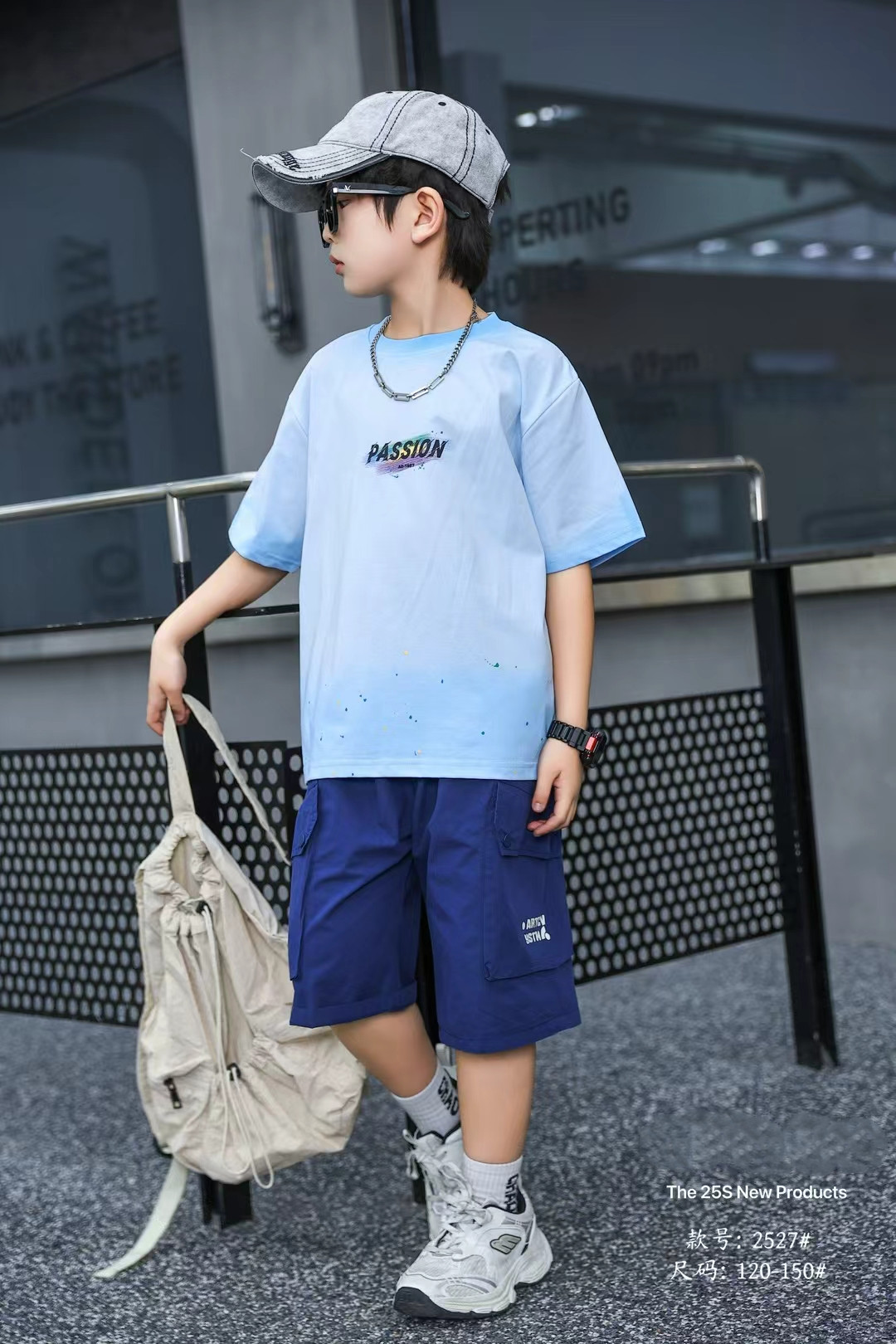 男童夏款套装120-150码