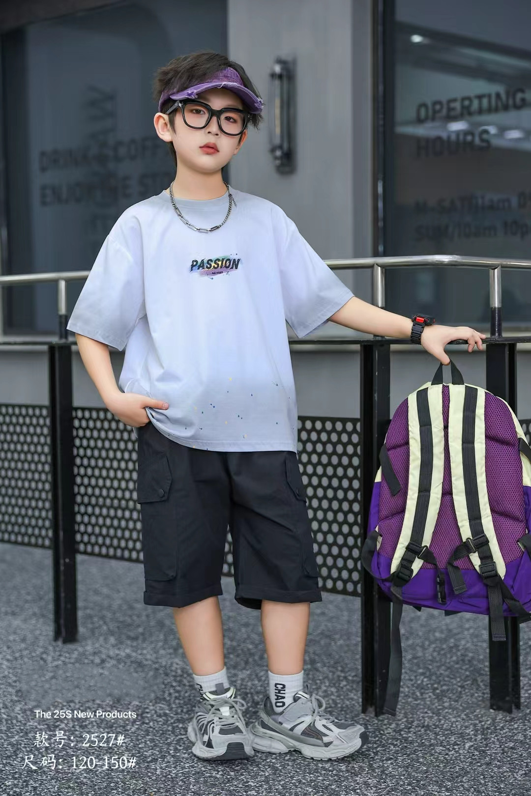 男童夏款套装120-150码