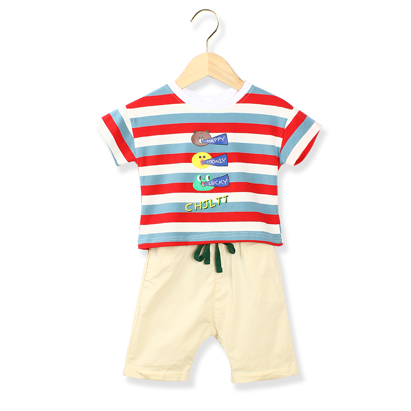 2-6Years Uniquely Designed Cotton Short Sleeve  Tshirt + Short pants