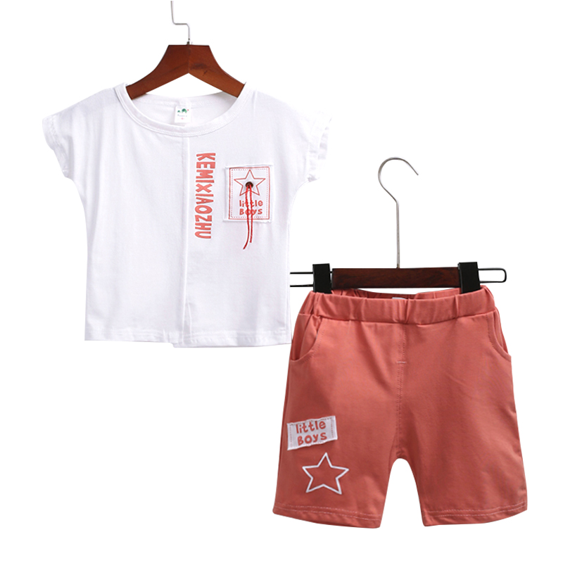 2-6Years Uniquely Designed Cotton Short Sleeve  Tshirt + Short pants