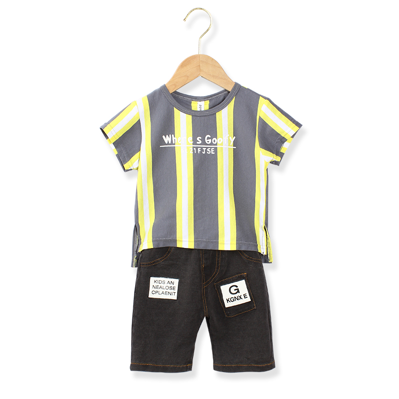 2-6Years Uniquely Designed Cotton Short Sleeve  Tshirt + Short pants