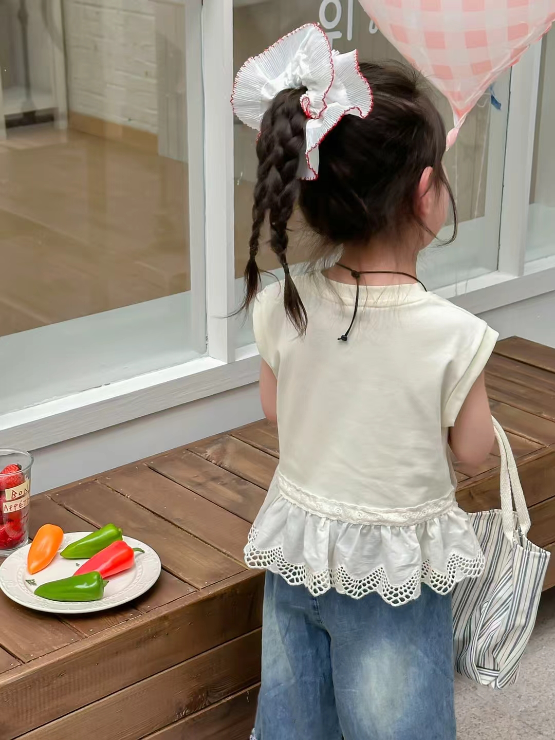 girl summer suits short shirt and pants