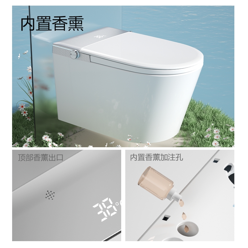 606 挂壁墙排式智能马桶