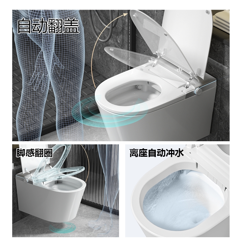 606 挂壁墙排式智能马桶