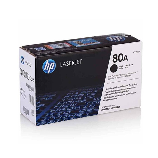 惠普(HP) CF280A 黑色硒鼓 80A （适用HP LaserJetPro 400 M401打印机系列 和400 M425 MFP系列）