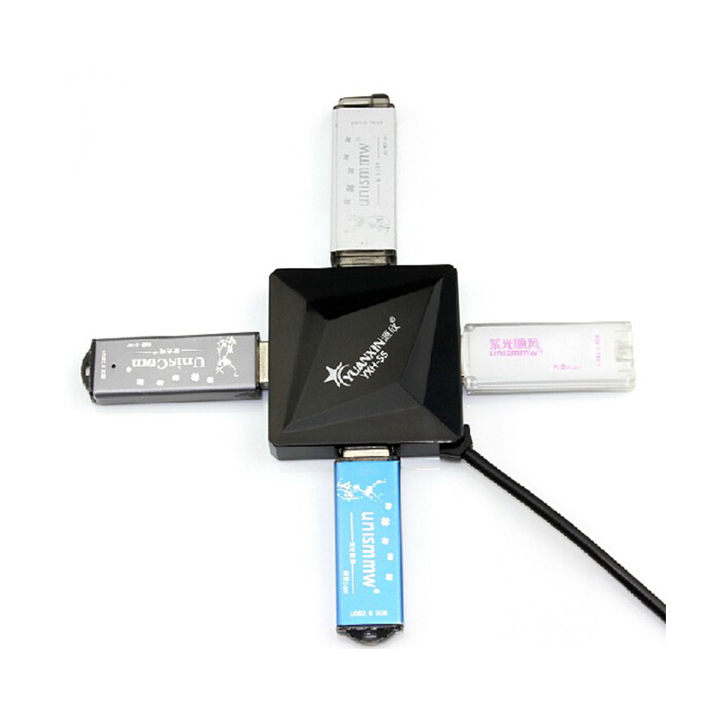 方彩USB集线器扩展器 4口 2.0