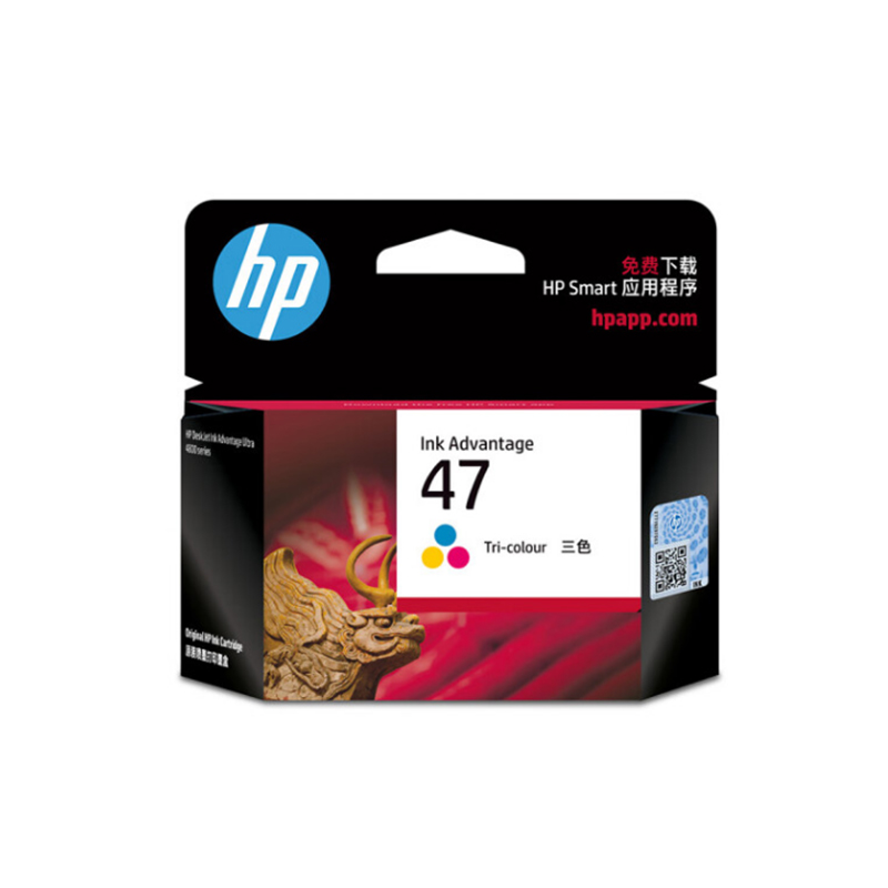 惠普（HP）原装47彩色墨盒适用DeskJet Ink 4825/4826/4828/4829/4877打印机墨水6ZD61AA（700页）