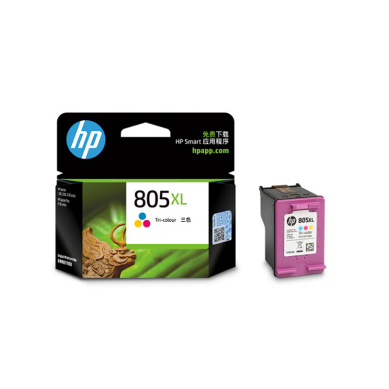 惠普（HP）3YM70AA 805XL 彩色高量墨盒 适用 hp deskjet 1210/1212/2330/2332/2720（约200页）