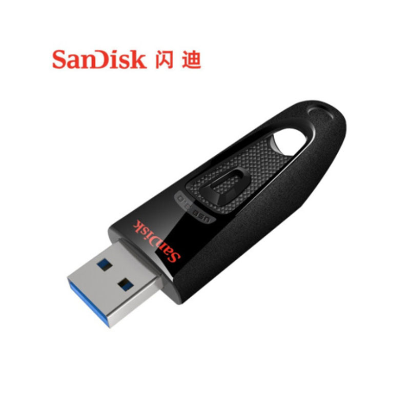 闪迪（SanDisk)优盘16GB USB3.0 U盘 CZ48至尊高速 黑色 读速130MB/s 经典USB3.0 U盘