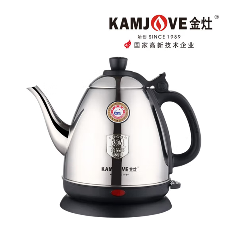 金灶（KAMJOVE）大容量烧水壶电热水壶全钢电茶壶电水壶茶具家用开水壶不锈钢长嘴壶泡茶专用茶壶 E-400A