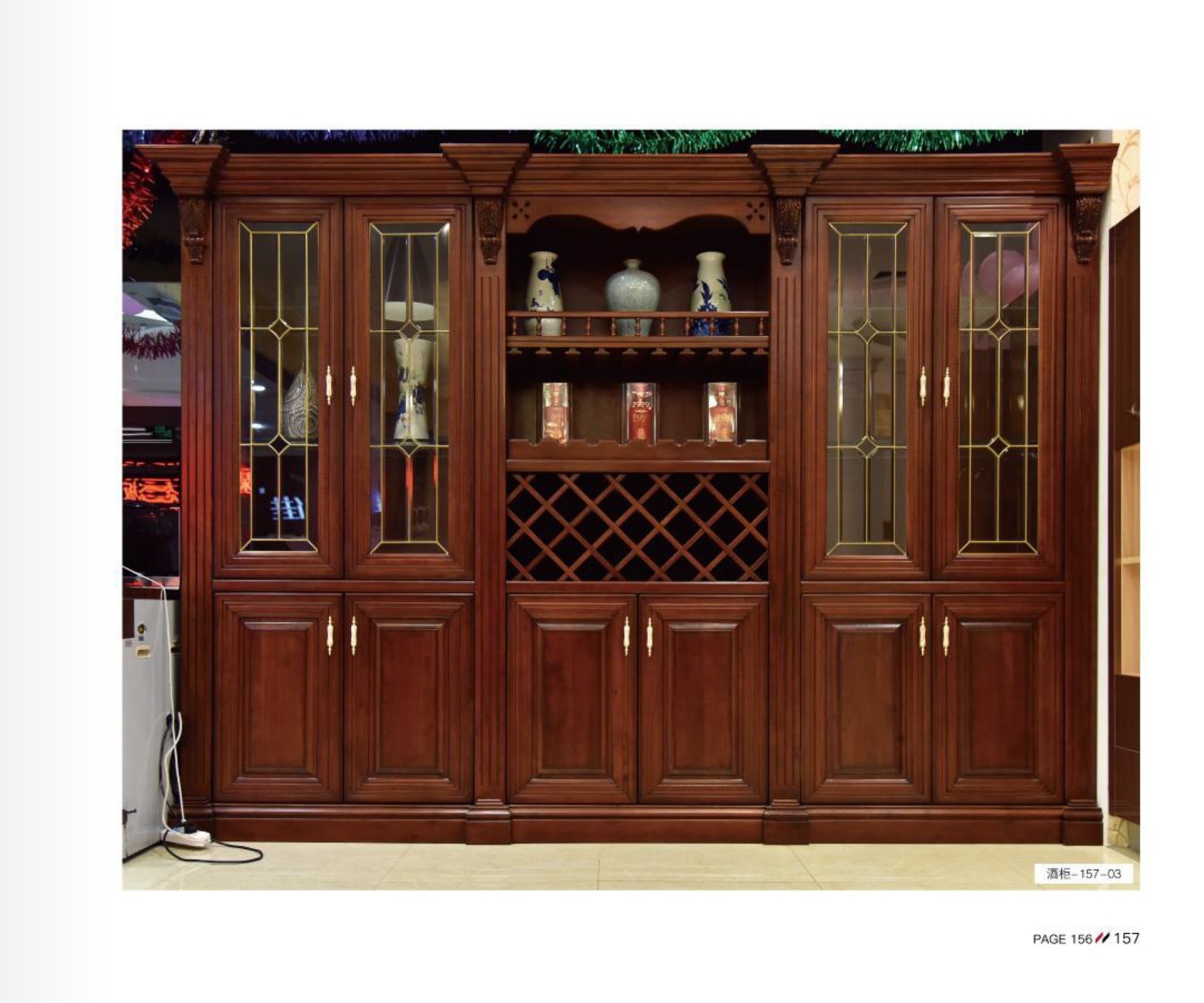 格兰伯爵酒柜定制 整体酒柜 高端实木酒窖私人定制 隔断柜 全房家具定制