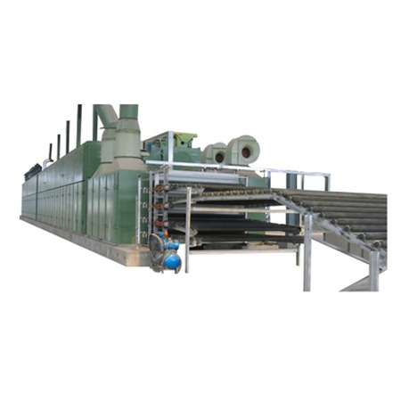 Veneer roller dryer with four layers