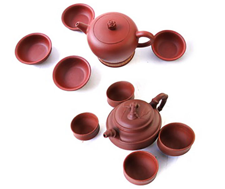 禅心竹韵精品紫砂壶套组 鲍君英紫砂壶作品