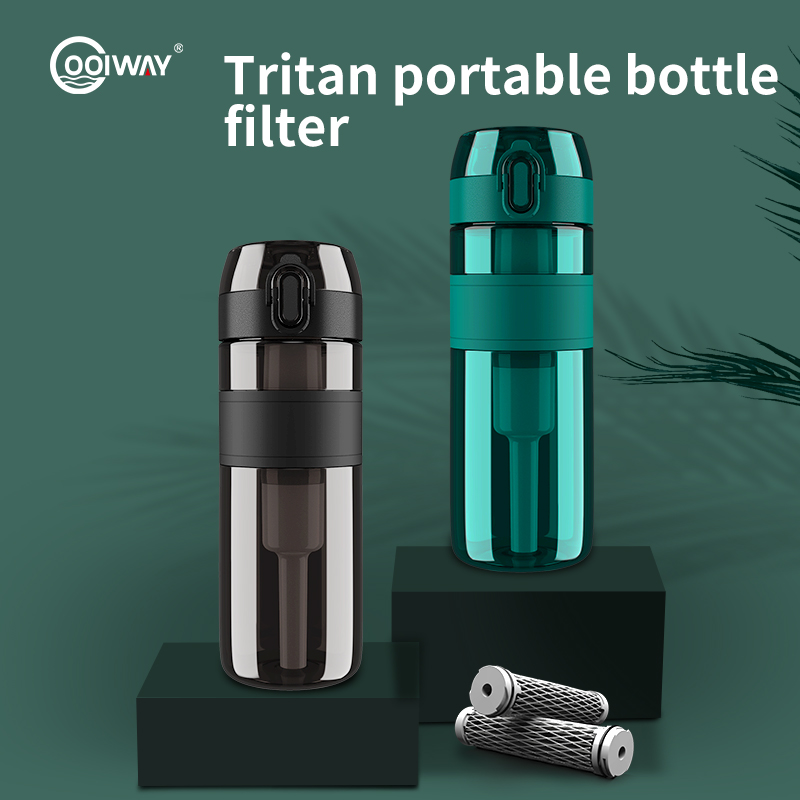 Portable Tritan bottlefilter-500(carbon fibre)