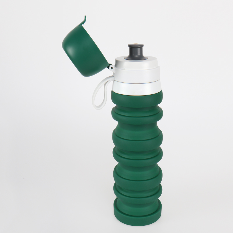 Water Bottle Collapsible Silicone portable-carbon
