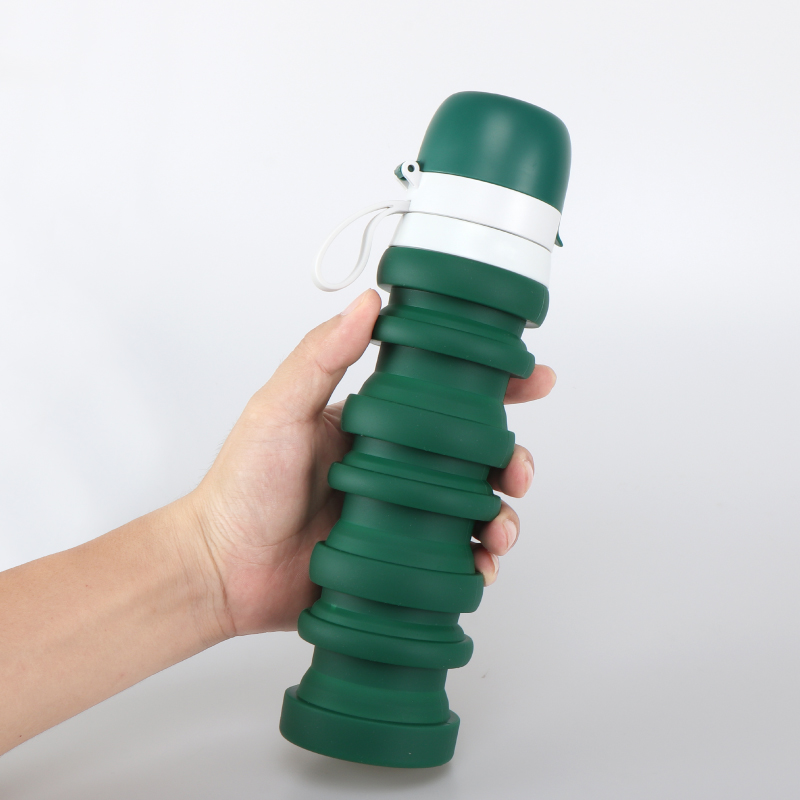 Water Bottle Collapsible Silicone portable-carbon
