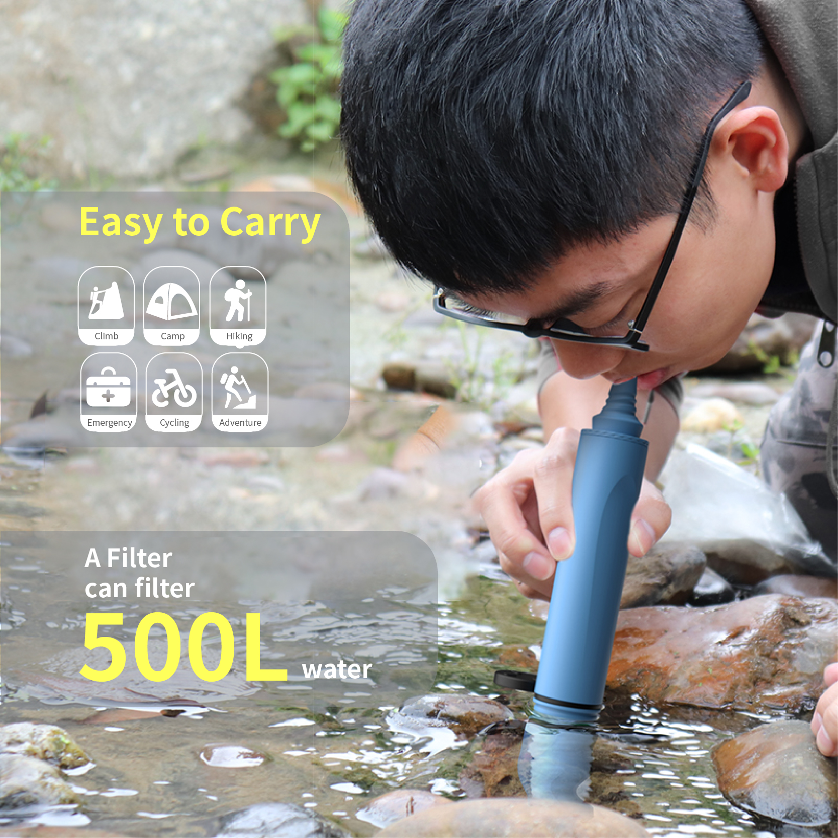 Portable Water Filter Straw-II(Ahlstrom)