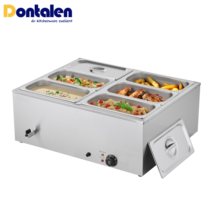 M-1323 Commercial Food Warmer,Fast Heating Countertop Buffet Bain Marie