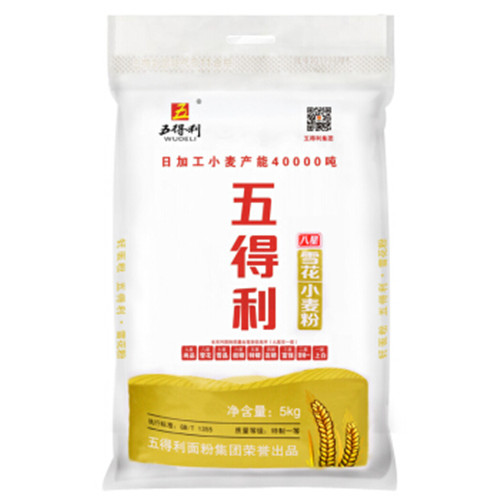 五得八星利雪花小麦粉