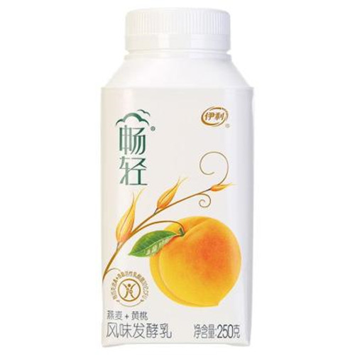 伊利畅轻酸奶燕麦黄桃