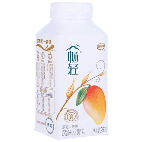 伊利畅轻酸奶燕麦芒果
