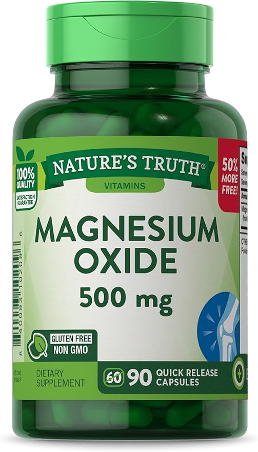 NATURE'S TRUTH MAGNESIUM 500MG x90s