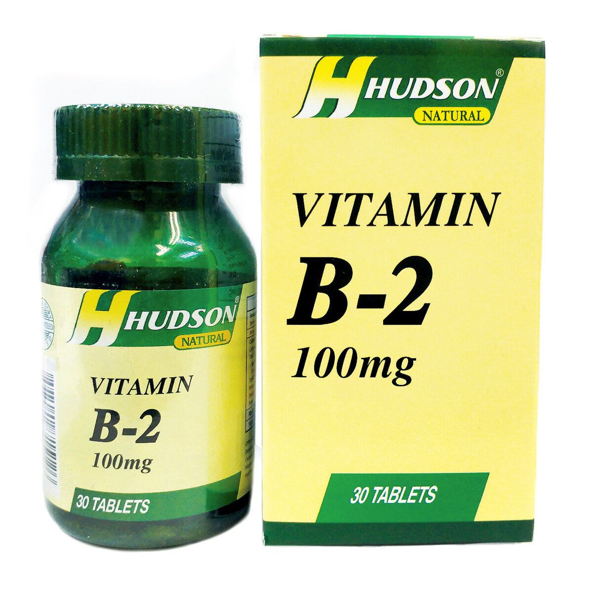 美国哈绅维他命B2片30粒100mg Hudson vitamin B2 100mg 30tablcts