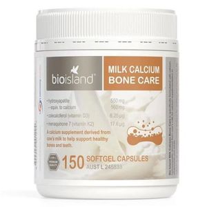 BIOISLAND MILK CALCIUM BONE CARE TAB 150S