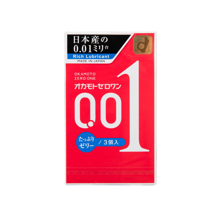 OKAMOTO 冈本日本001超薄中号安全套避孕套双倍润滑套套