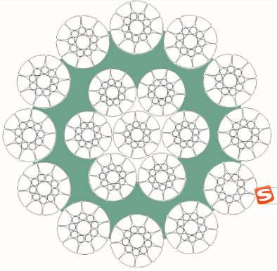 高性能钢丝绳19xK19(SL)