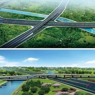 龙湖外环跨线桥工程